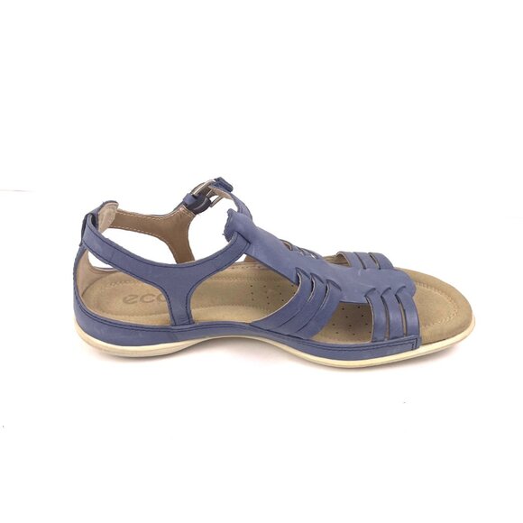 ECCO Damara Women’s Leather Fisherman Blue Sandals 240933 Size EU 36 /US 5.5 - Picture 10 of 11